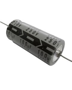 100-250A Electrolytic Capacitor, Axial Lead, 100uf 250v, NIC