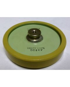 1000-8  Doorknob Capacitor, 1000pf 8KV, 