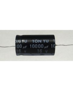 10000-16A Electrolytic Capacitor, 10000 uf 16v, Axial Lead, Tonyu