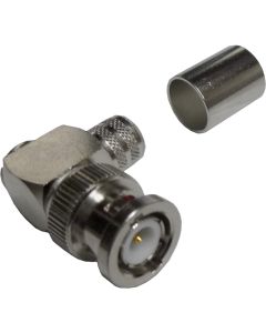 112596  Amphenol Right Angle BNC Male Crimp Connector for Cable Group I