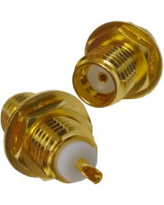 132137  Amphenol SMA Female Bulkhead Connector with Solder Cup
