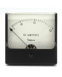 Model 1337 Simpson 0-2 RF Amperes Meter (NOS)