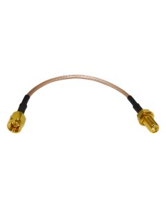 135110-01-06 Amphenol 6 Inch Cable Assembly with RG316 Cable and SMA Male to Female Bulkhead Connectors