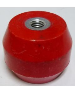 1603-RED Standoff Insulator, 1.385" L x 1.75" Dia., Red, Glastic