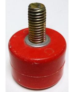 1603T-RED Standoff Insulator, 1.385" L x 1.75" Dia., Red, with Post, Glastic