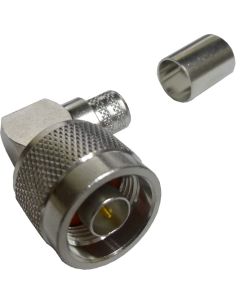 172167 Amphenol Type-N Male Right Angle Crimp Connector for Cable Group F