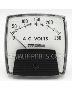 Computer Power Products 0-250 AC Volt Panel Meter (NOS)