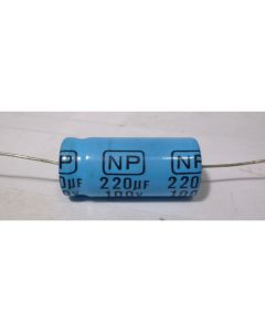 220-100A Electrolytic Capacitor, 220uf 100v, Axial Lead, Xicon