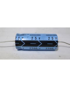 2200-25A Capacitor, Electrolytic, Axial Lead, 2200 uf 25v, TI