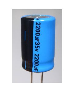 2200-35R Electrolytic Capacitor, Radial Lead 2200uf 35v, Lelon