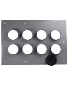 252138  I-Line 8-Port (2x4) Wall Entry Panel with 4" Diameter Holes.  Andrew