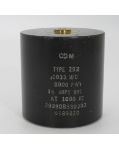 29280B332J00, Capacitance .0033mfd, Voltage 13kv, Amps 20