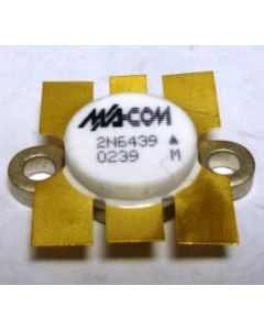 2N6439 MACOM RF Line NPN Silicon Power Transistor 60W, 225 to 400MHz, 28V