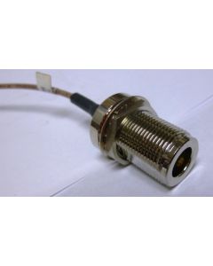 316NFSM-8  8in RG316 Cable Assembly with Type-N Female Bulkhead and SMA Male