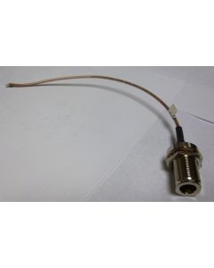 316NF-10  10in RG316 Cable Assembly with Type-N Female Bulkhead