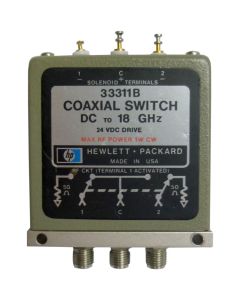 33311B Hewlett Packard SMA Coaxial Switch DC to 18 GHz (Pull)