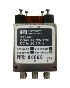 33314C Coaxial Switch, DC to 26.5 GHz, SMA, Hewlett Packard