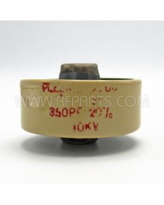 Plessey Doorknob Capacitor 350pf 10Kv 20% (Pull)