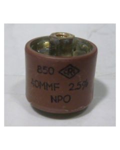 580040-5P Doorknob Capacitor, 40pf 5kv (Pull)