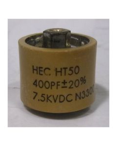 580400-7P High Energy Doorknob Capacitor, 400pf 7.5kv 10% (Pull)