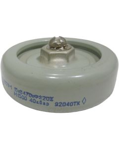 470-15  Doorknob Capacitor, 470pf 15kv, Radio Komp