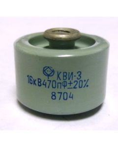 470-16 Doorknob Capacitor, 470pf 16kv, Radio Komponent