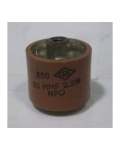 580050-5P Doorknob Capacitor, 50pf 5kv (HT50V500KA) (Pull)
