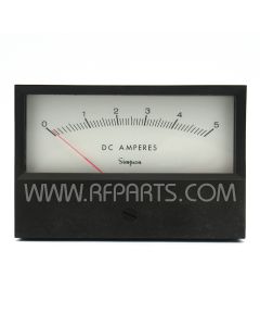 523 Simpson 0-5 DC Amperes Meter (NOS)