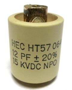 570012-15 Doorknob Capacitor, 12pf 15kv,  High Energy