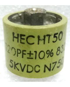 580120-5P Doorknob Capacitor, 120pf 5kv 10% (Pull)