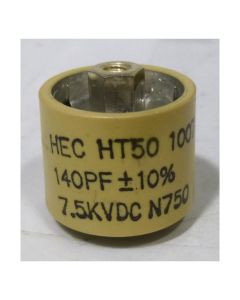 580140-7 Doorknob Capacitor, 140pf 7.5kv, HT50V141KA, High Energy