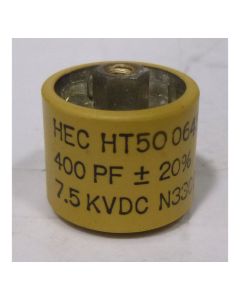580400-7 Doorknob Capacitor, 400pf 7.5kv 10%