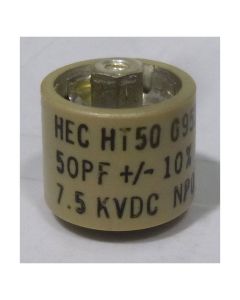 HT50V500KA  High Energy Corporation Ceramic Doorknob Capacitor 50pf 7.5kv 10%