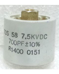 580700-7P Doorknob Capacitor 700pf 7.5kv (Pull)