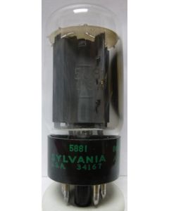 5881 / 6L6WGB Sylvania-JAN, Beam Power Amplifier Tube,  NSN:  5960-00-996-6898 (NOS/NIB)