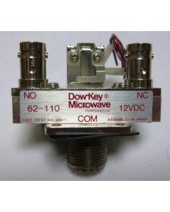 62-110 Dow-Key 12 Volt DC SPDT Coaxial Relay (Pull)