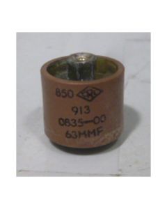 580063-5P Doorknob Capacitor, 63pf 5kv (Pull)