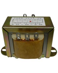 671123  Low voltage transformer, 117VAC/60cps 12.6vct, 1.5 amp, (67-1123) CES