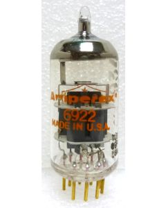 6922-AMP-GOLD  Audio Tube, 6922 /E88CC, Gold Pin (PQ), Amperex USA