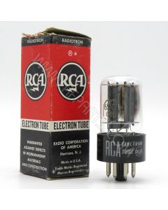 6SN7GTB RCA Medium-Mu Twin Triode with Short Tube with Black Plate (PULL)