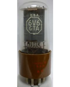 6V6GTA RCA Beam Power Amplifier Tube, Coin Base (NOS/NIB)