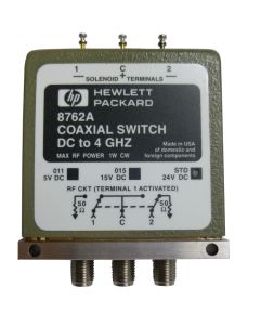 8762A Coaxial Switch, DC to 4 GHz, SMA, Hewlett Packard