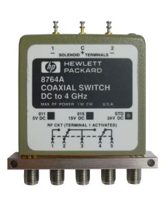 8764A Coaxial Switch, DC to 4 GHz, SMA, Hewlett Packard