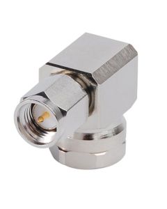 F1TSR SMA Male Right Angle Connector, FSJ1-50 (Good to 6 GHz), Andrew