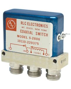 S-2886 RLC Coaxial Relay Switch SPDT, 3 Type-N Females (NOS)