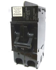 CD2-A3-DU-0100  Circuit Breaker, 100a, 240vac, 2 Pole, Heinemann NOS (5925-01-377-2041)