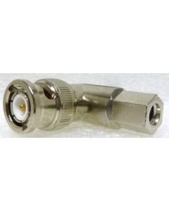 CMC-1011  BNC Male Twist-On Connector, Right Angle, Cable Group C, Alpha (Solid Ctr Cable only)