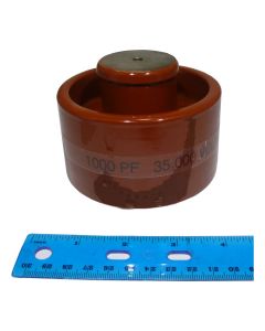 1000-35 Doorknob Capacitor, 1000pf 35kv (Pull)
