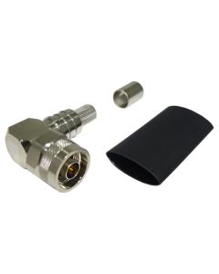 EZ-400-NMH-RA-X Times Microwave Right Angle Type-N Male Crimp Connector for LMR400 Cable