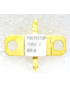 F2012 Polyfet Silicon Gate RF Power VDMOS Transistor 10 Watts Single Ended 28 Volts 10dB Gain 1 GHz (NOS)